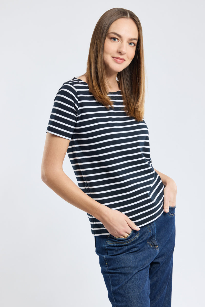 armor-lux-marini-re-h-ritage-femme-manches-courtes-coton-l-ger image 1
