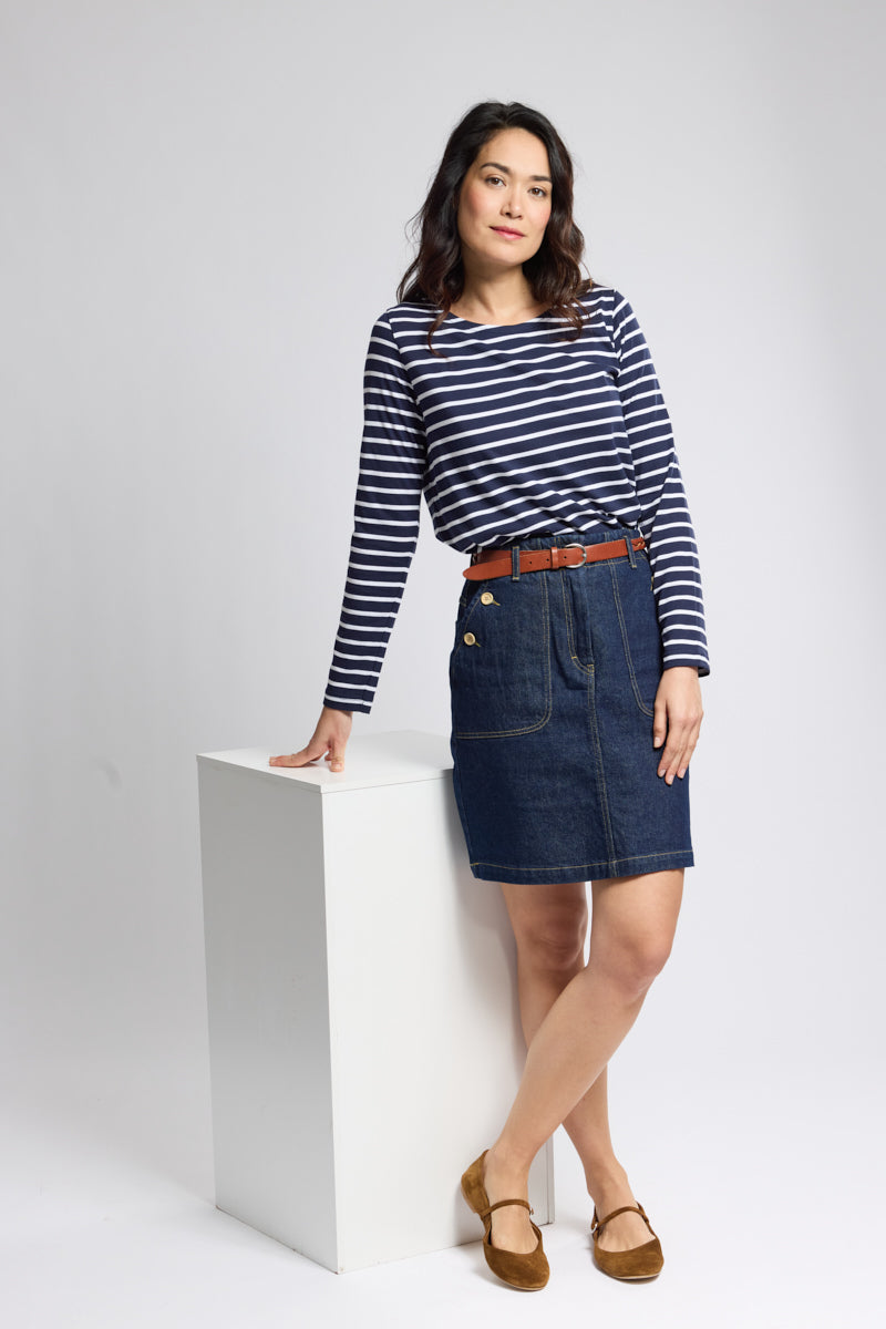 armor-lux-marini-re-classe-de-mer-femme-coton-l-ger-manches-longues image 1