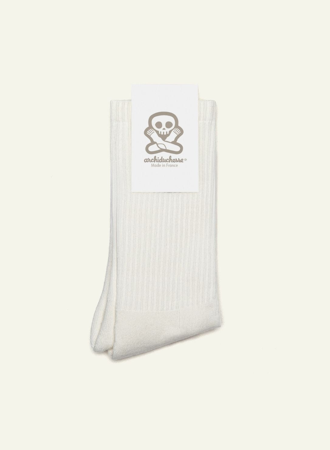 archiduchesse-bouclette-blanc-mouton-chaussettes-hiver-unisexe image 3