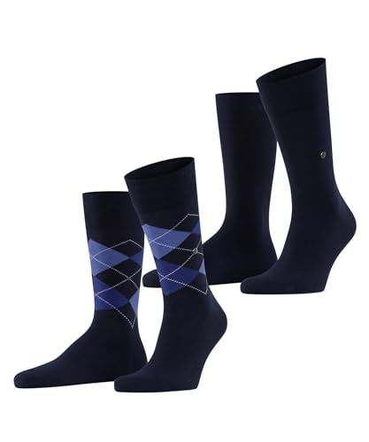 burlington-everyday-argyle-mix-chaussettes-homme-2-paires-bleu-marine-6121-40-46 image 7
