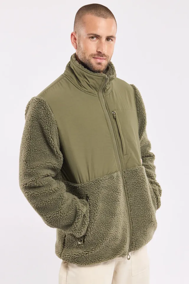 armor-lux-h-ritage-veste-zipp-e-sherpa-homme-col-montant image 1