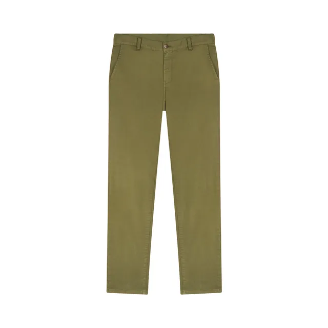 atelier-tuffery-chino-ernest-droit-ajust-kaki-coton-homme image 1