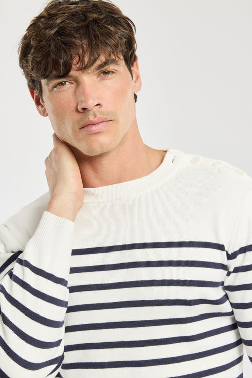 armor-lux-groix-pull-p-cheur-ray-homme-coton image 4