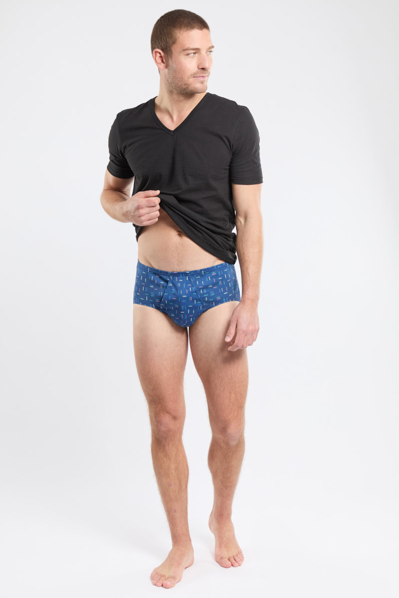 armor-lux-slip-ouvert-motifs-rayures-coton-bio-homme image 3
