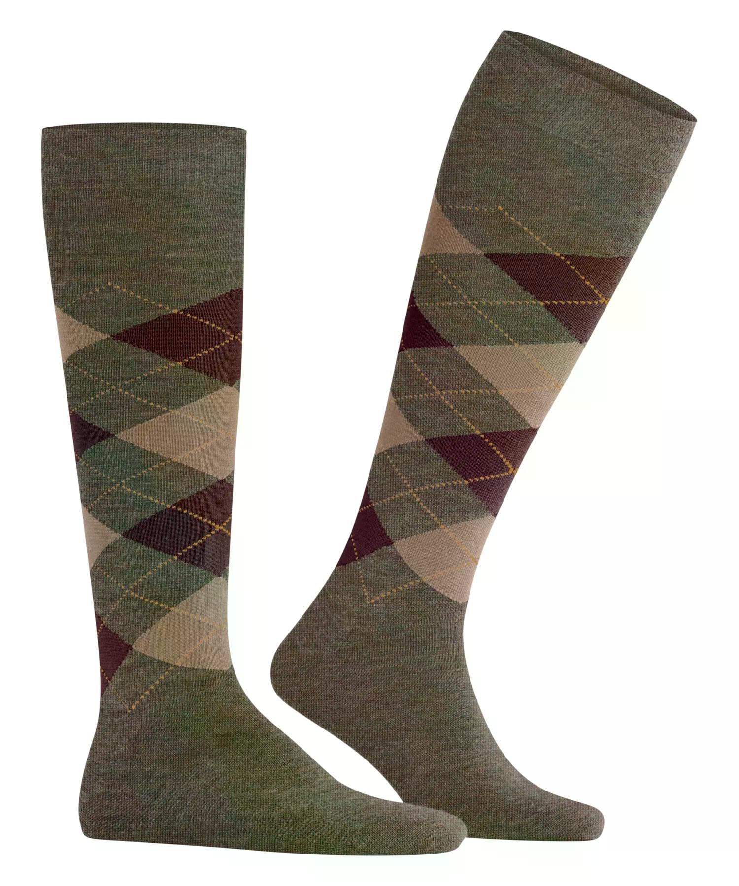 burlington-melange-edinburgh-chaussettes-homme-laine-vert-covert-grey-7410-40-46 image 4