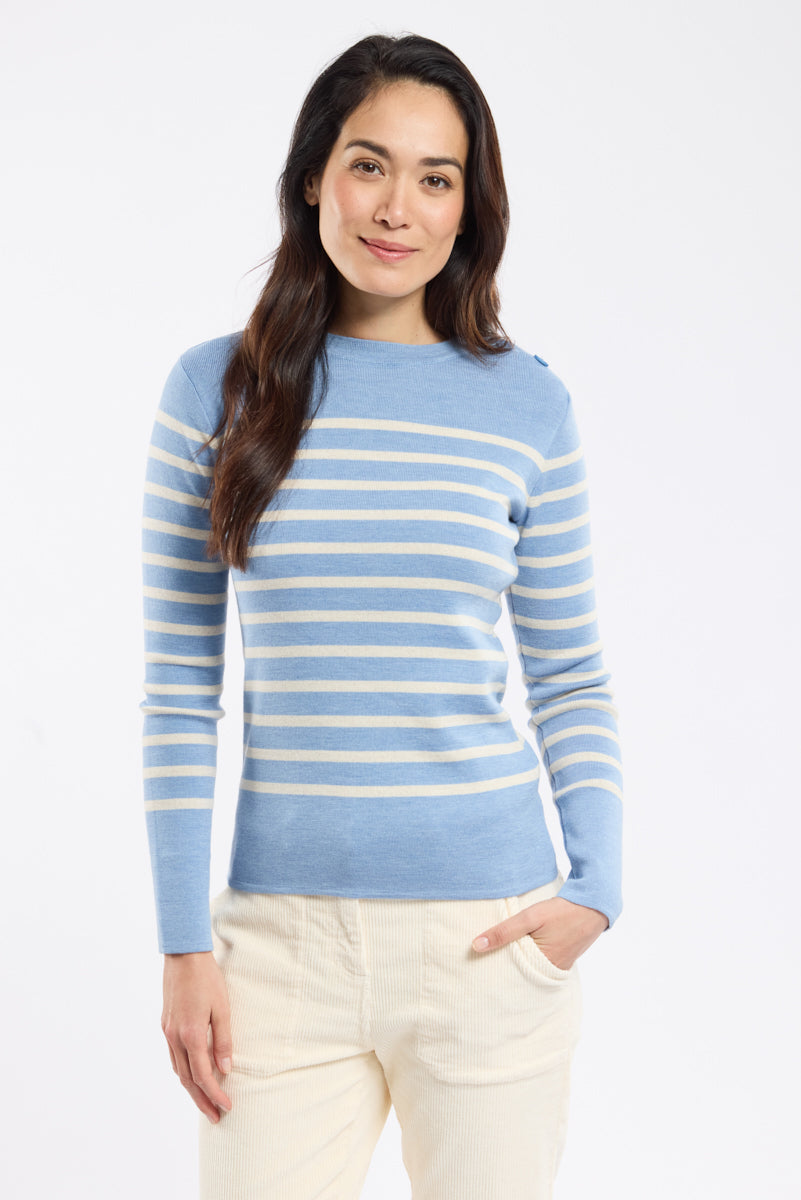 armor-lux-fouesnant-pull-marin-ray-femme-laine image 2