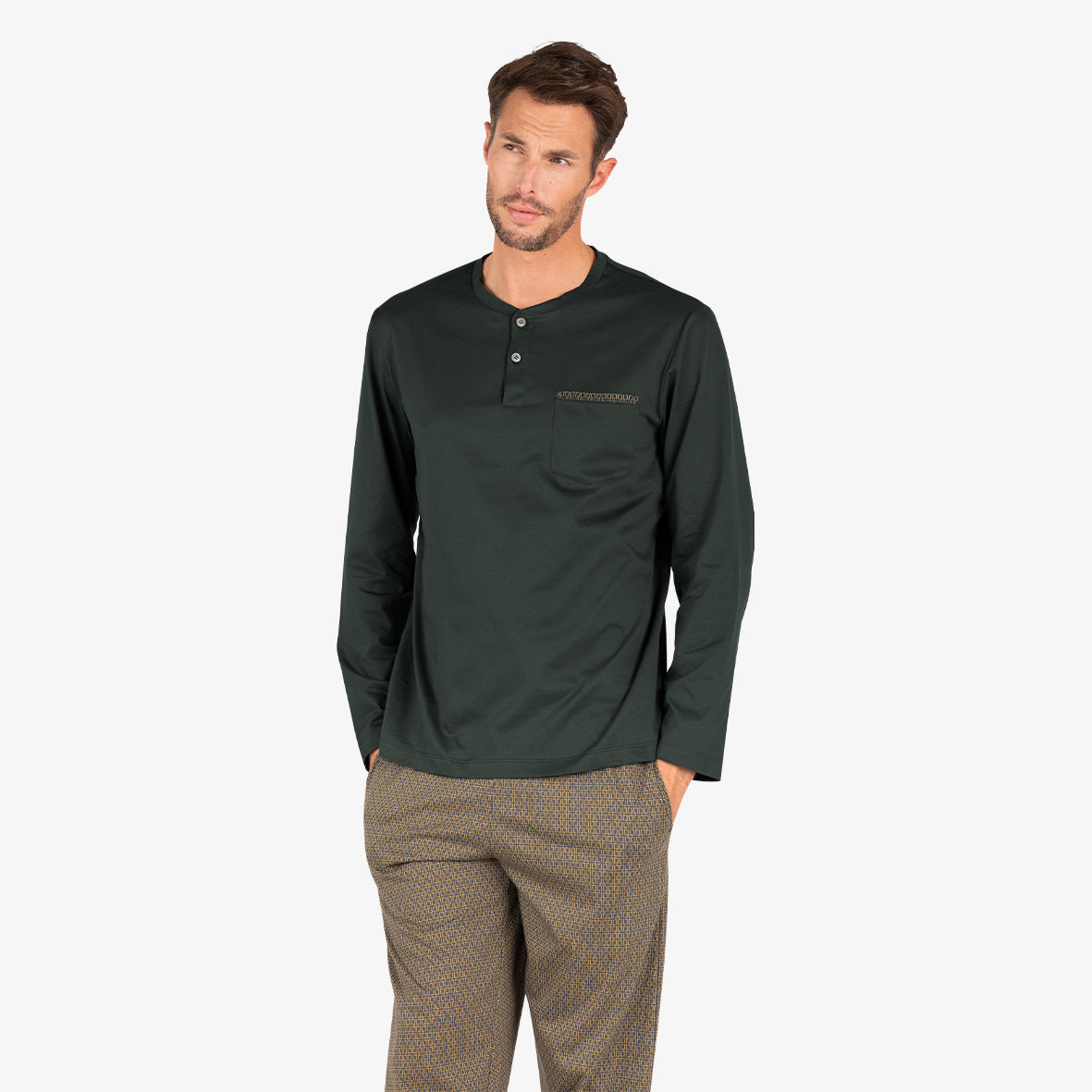 eminence-dition-gold-pyjama-long-col-t-homme-en-bo-te-cadeau image 2