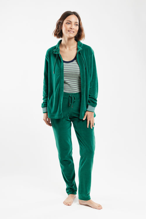 armor-lux-veste-homewear-femme-samt-zipp-e-col-cordon image 6