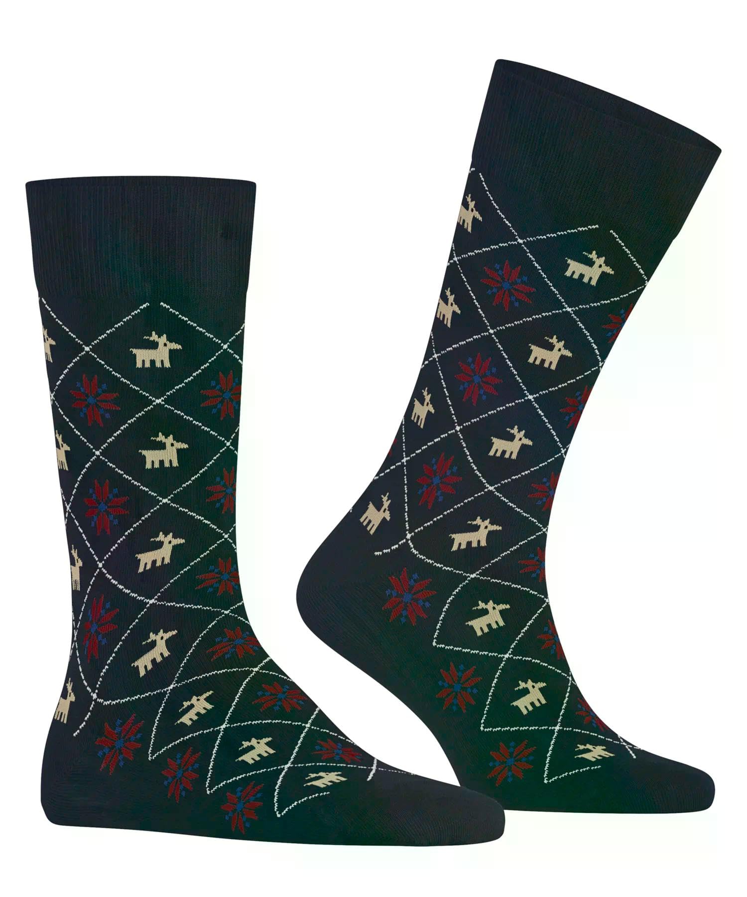 burlington-reindeer-chaussettes-homme-coton-respirant-motif-renne-hiver image 4