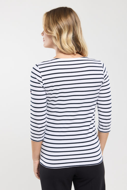 armor-lux-amiral-marini-re-femme-coton-l-ger-col-bateau image 5