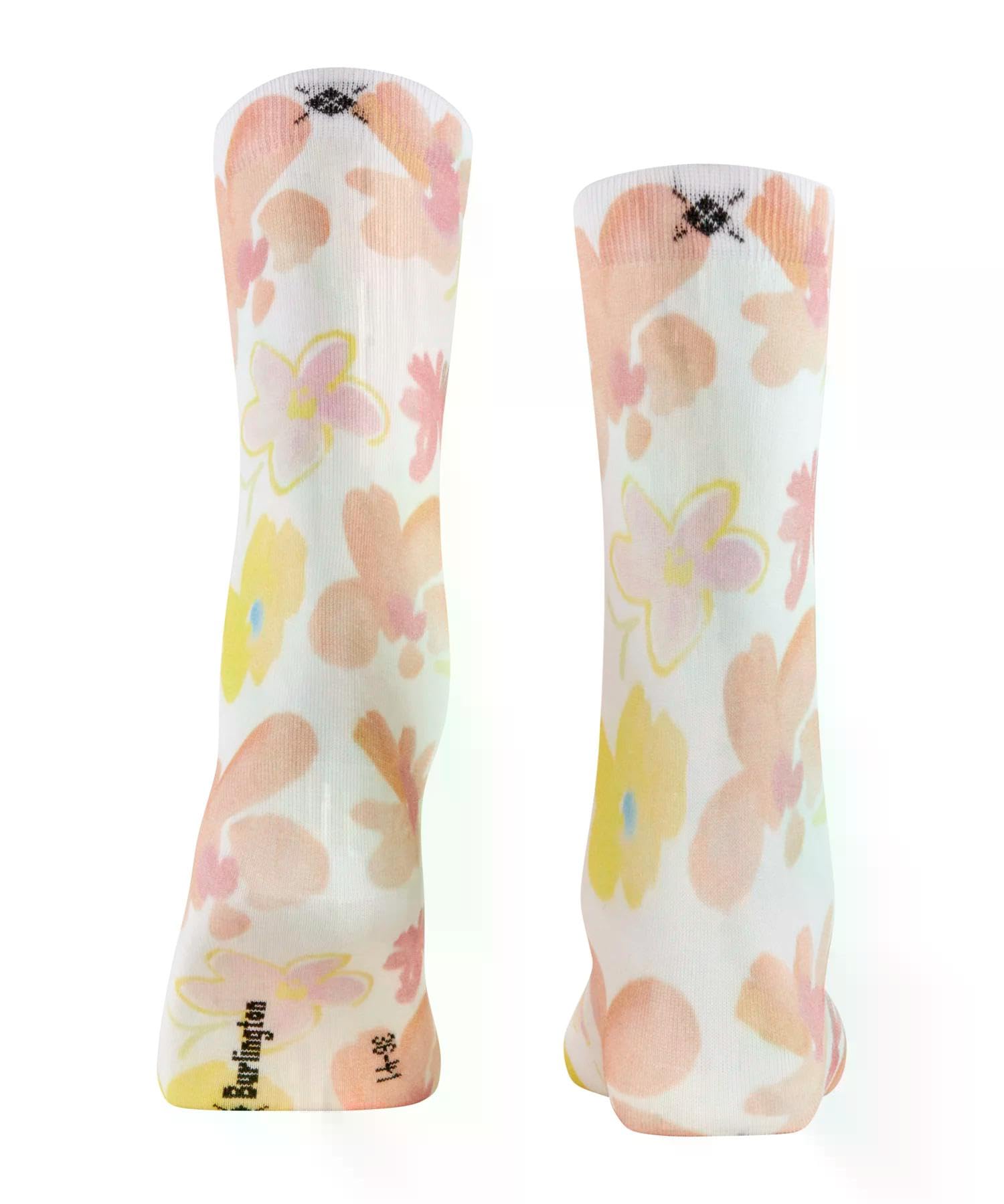 burlington-garden-bloom-chaussettes-femme-coton-respirant-fleur image 2