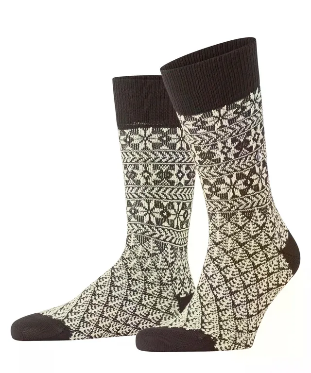 burlington-x-mas-chaussettes-homme-laine-coton-motif-no-l image 1
