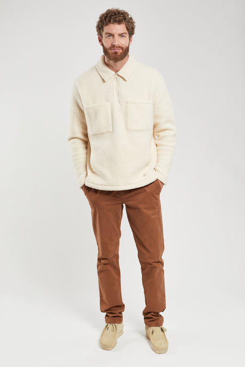 armor-lux-sweat-sherpa-unisexe-zip-100-polyester image 5