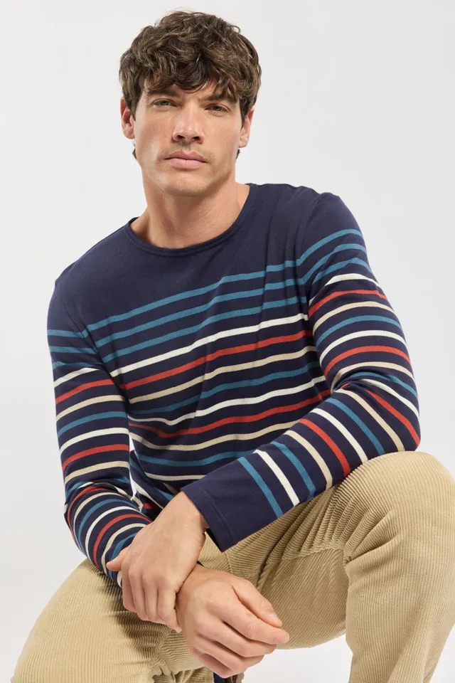 armor-lux-marini-re-deauville-homme-coton-lourd-rayures-plac-es image 1