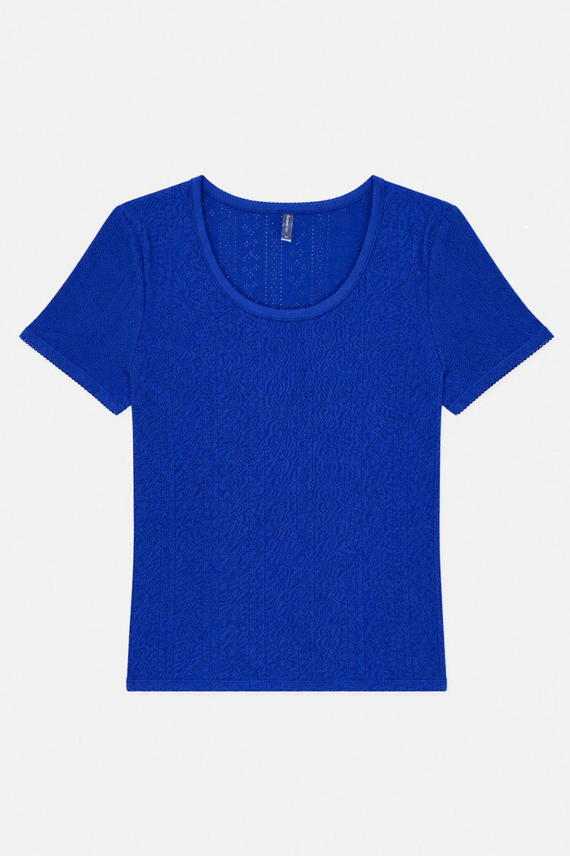 armor-lux-t-shirt-ajour-coton-l-ger-femme image 1