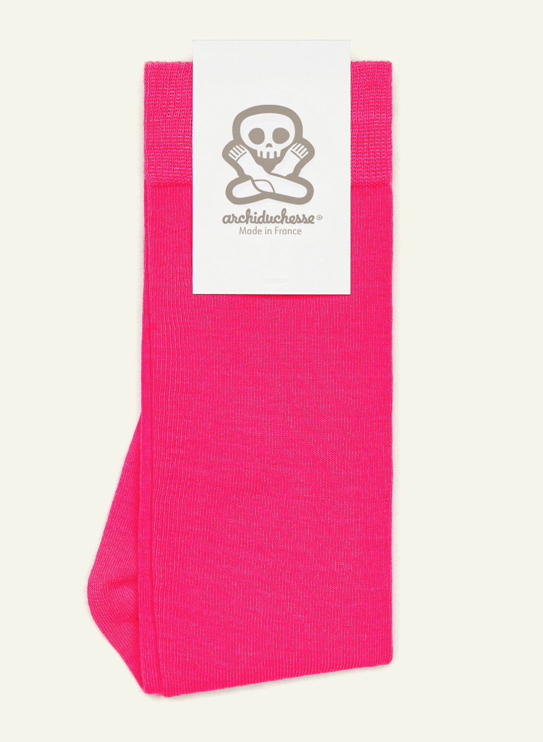 archiduchesse-de-ville-rose-framboise-chaussettes-mi-mollet-unisexe image 5
