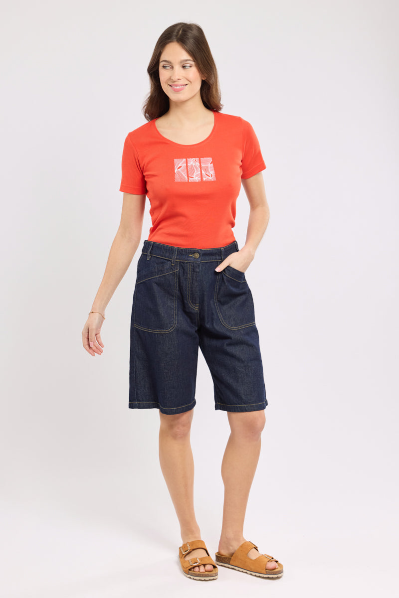 armor-lux-t-shirt-s-rigraphi-femme-coton-l-ger-2 image 3
