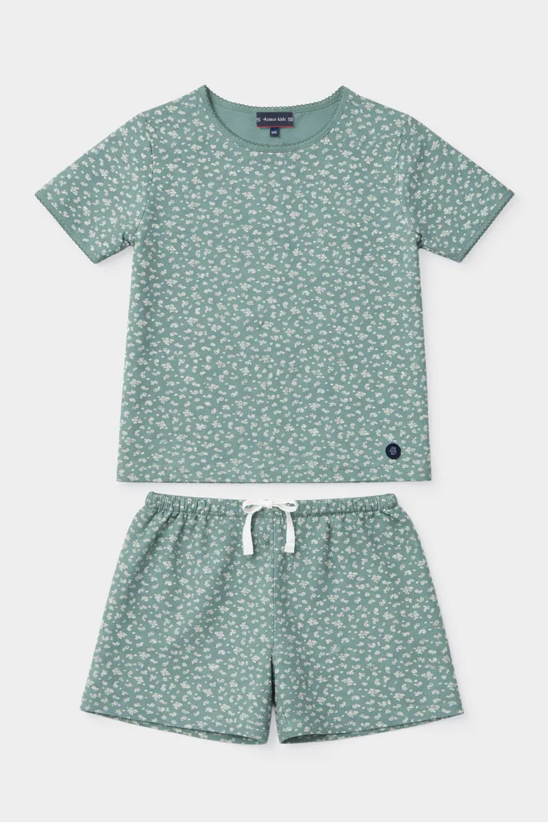 armor-lux-pyjama-short-kids-fleurs-coton-l-ger image 1