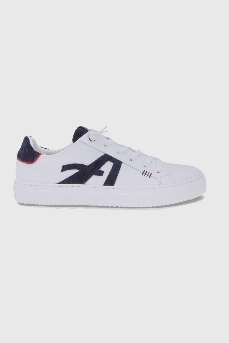 armor-lux-baskets-regate-basses-cuir-blanc image 4