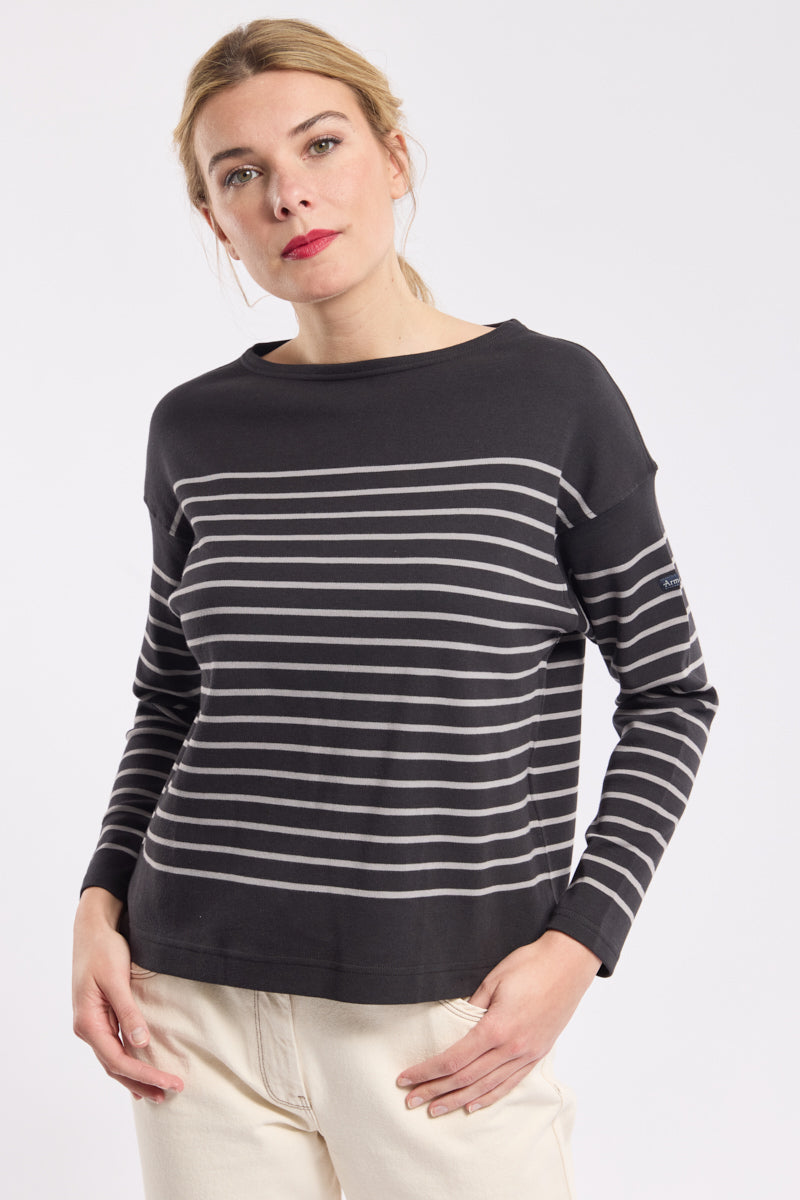 armor-lux-marini-re-interlock-femme-coton-col-bateau image 2