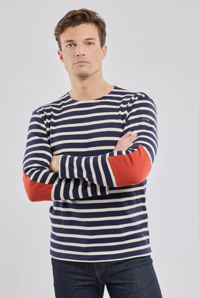armor-lux-marini-re-amiral-manches-longues-coton-bio-pais image 1