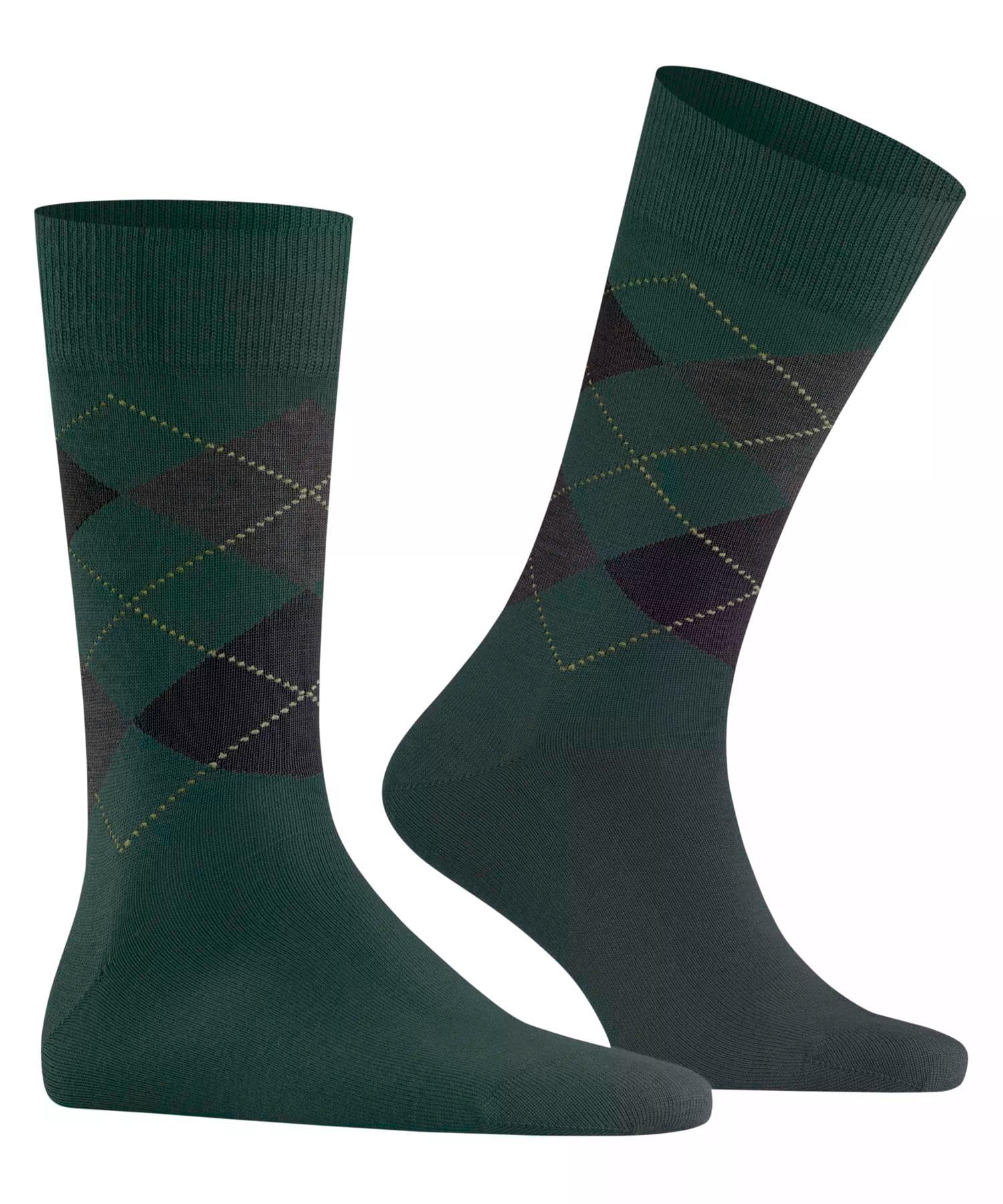 burlington-edinburgh-chaussettes-homme-vert-forest-7450-40-46 image 4