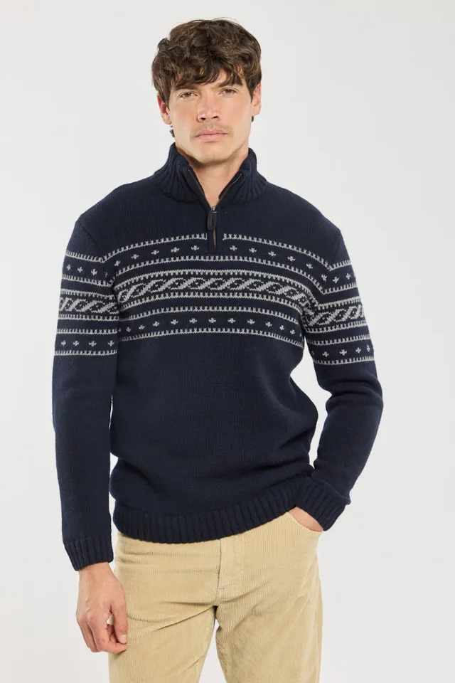 armor-lux-pull-camionneur-deauville-homme-laine-jacquard image 1