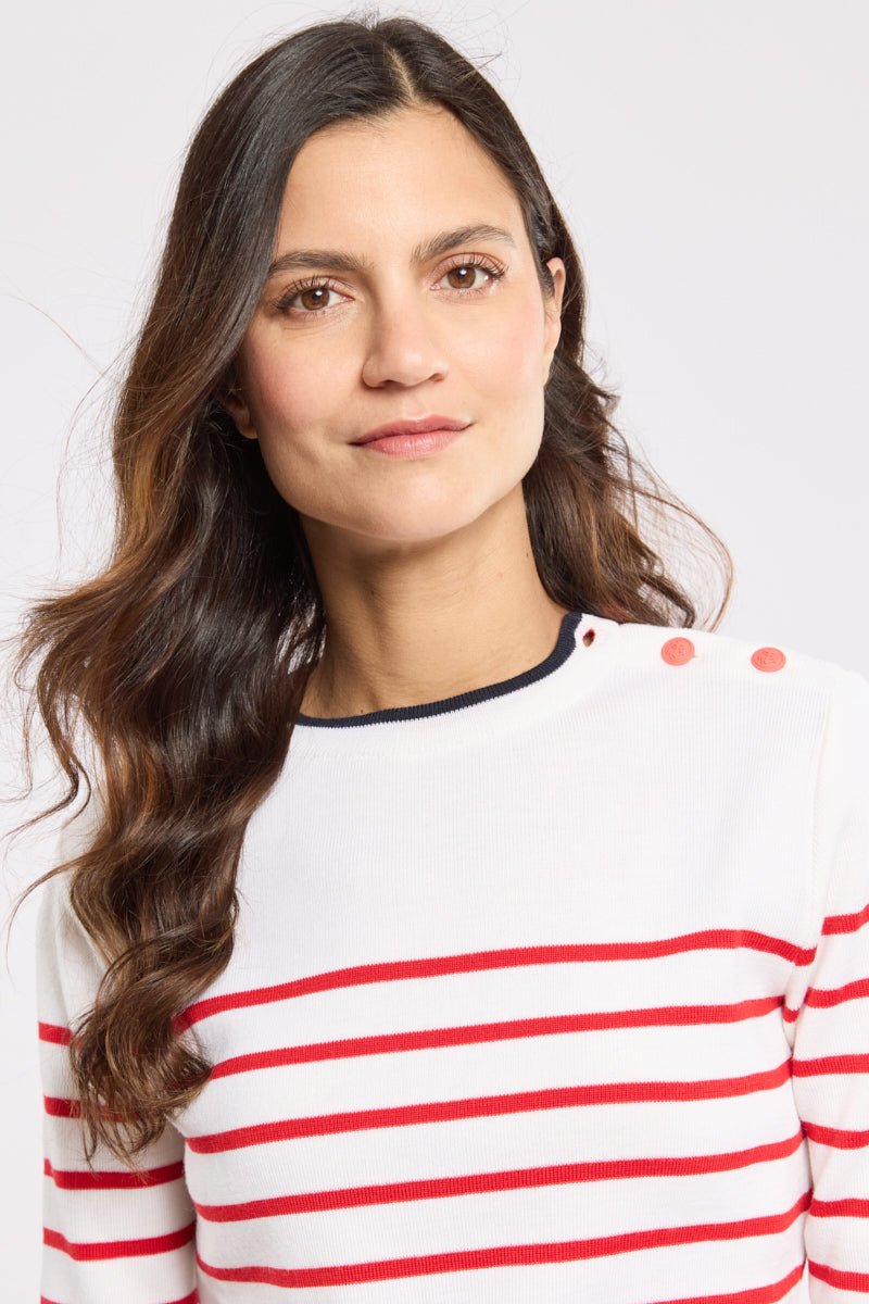 armor-lux-pull-marin-ray-femme-briac-100-laine-m-rinos image 2