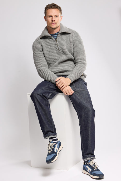 armor-lux-h-ritage-pull-col-zipp-homme-laine image 2