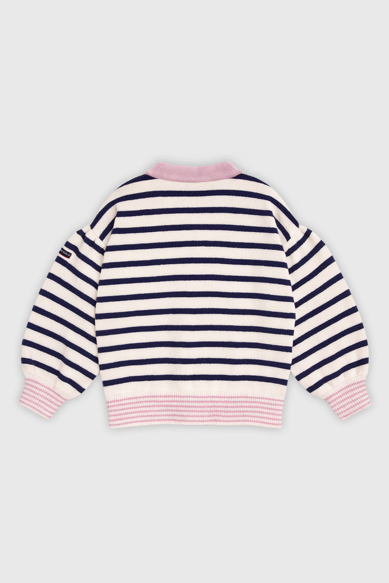 armor-lux-cardigan-ray-enfant-coton-et-laine-boutonn image 2