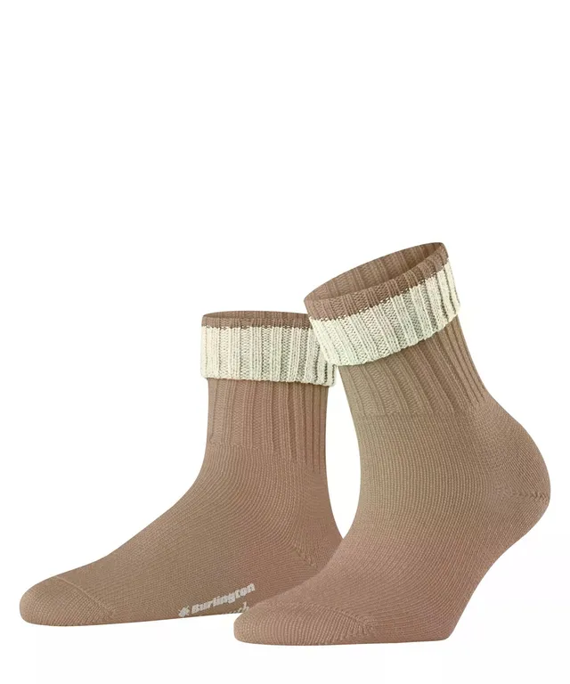 burlington-plymouth-chaussettes-femme-en-laine-marron-camel-hair-5063-36-41 image 1