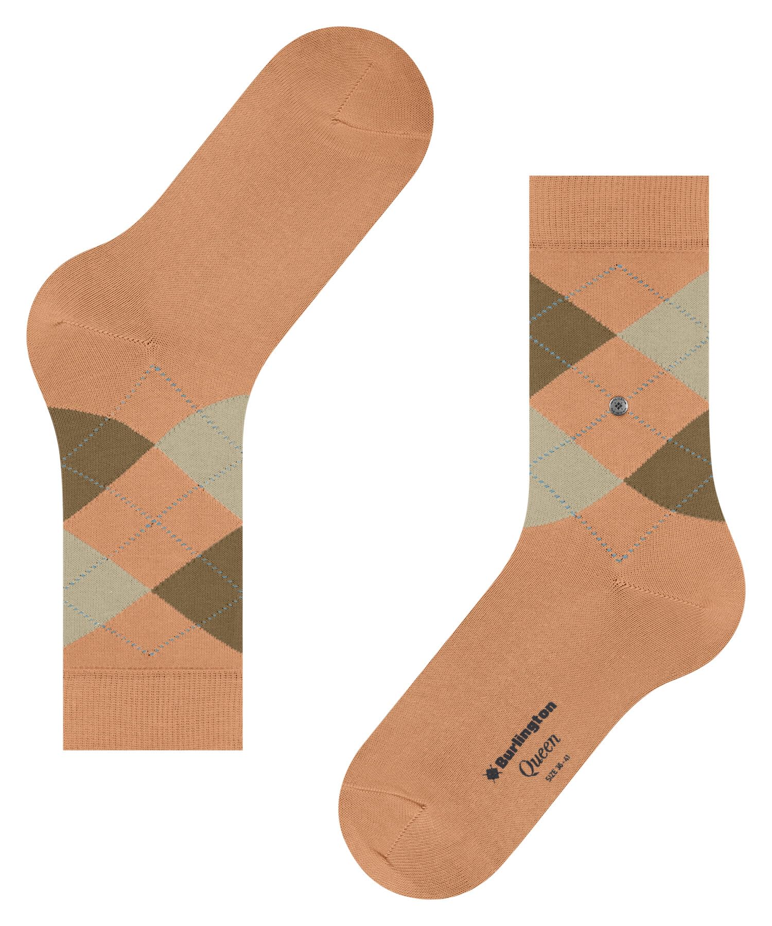 burlington-queen-chaussettes-femme-orange-peach-8766-36-41 image 6