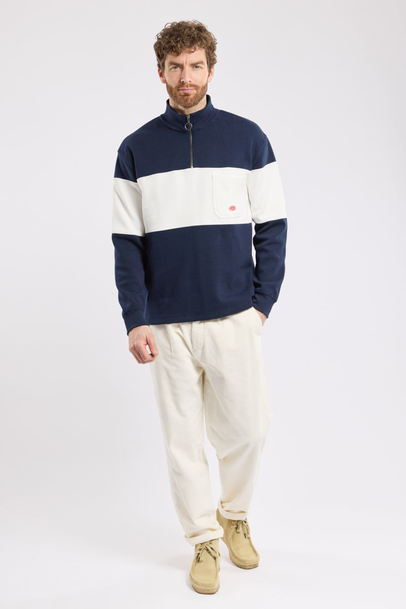 armor-lux-heritage-sweat-col-zipp-coton-pais-428g image 3