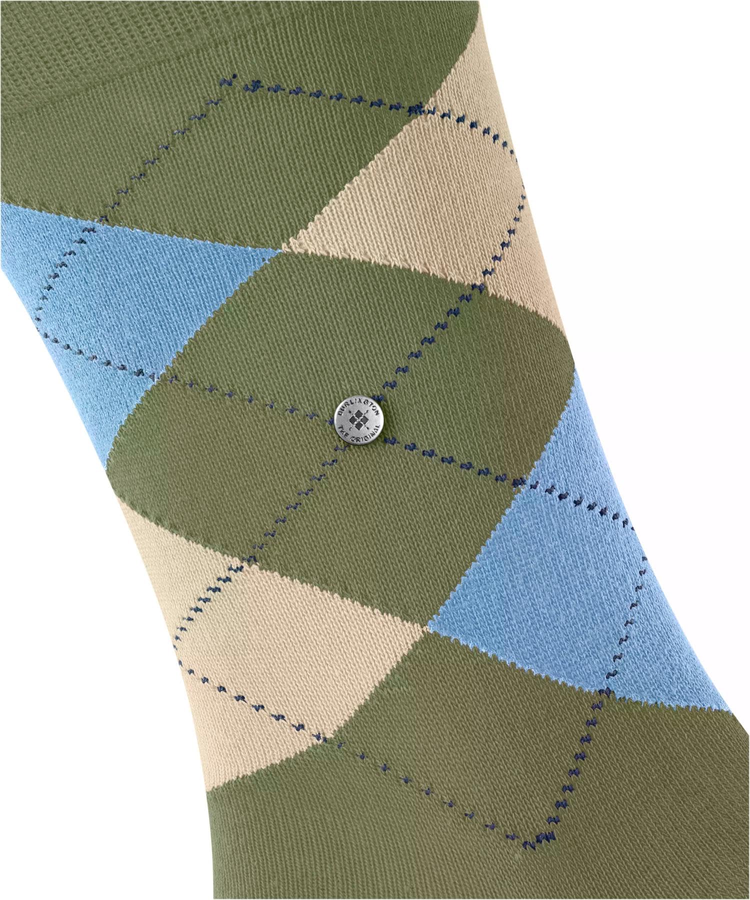 burlington-king-chaussettes-homme-coton-fantaisie-vert-salvia-7472-40-46 image 3