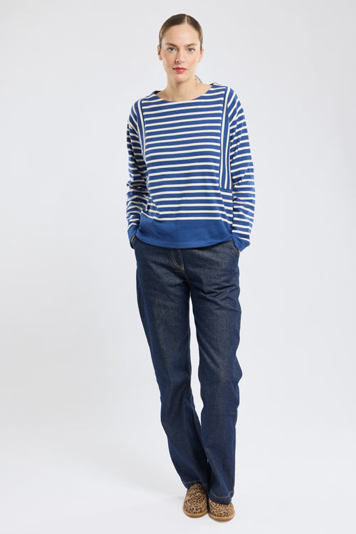 armor-lux-marini-re-femme-ray-e-coton-manches-longues image 6
