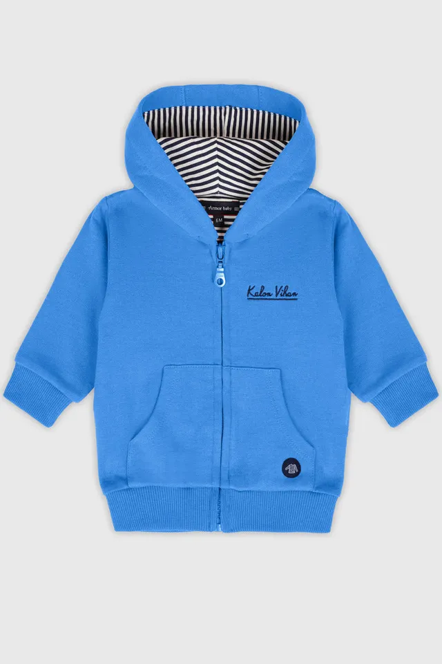 armor-lux-sweat-zipp-baby-coton-capuche image 1