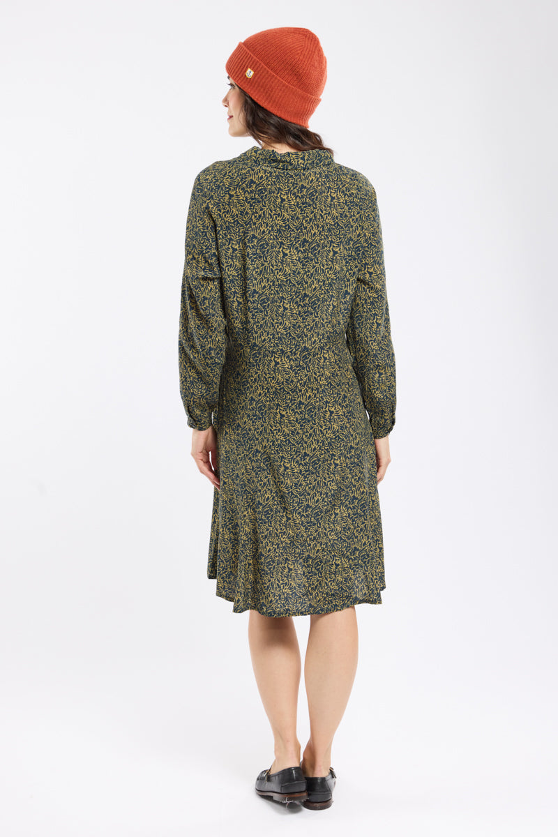 armor-lux-robe-chemise-imprim-e-feuillage-cupro-femme image 4