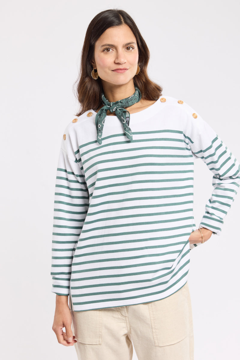 armor-lux-marini-re-femme-paules-boutonn-es-coton-rustique-245-g-m image 1