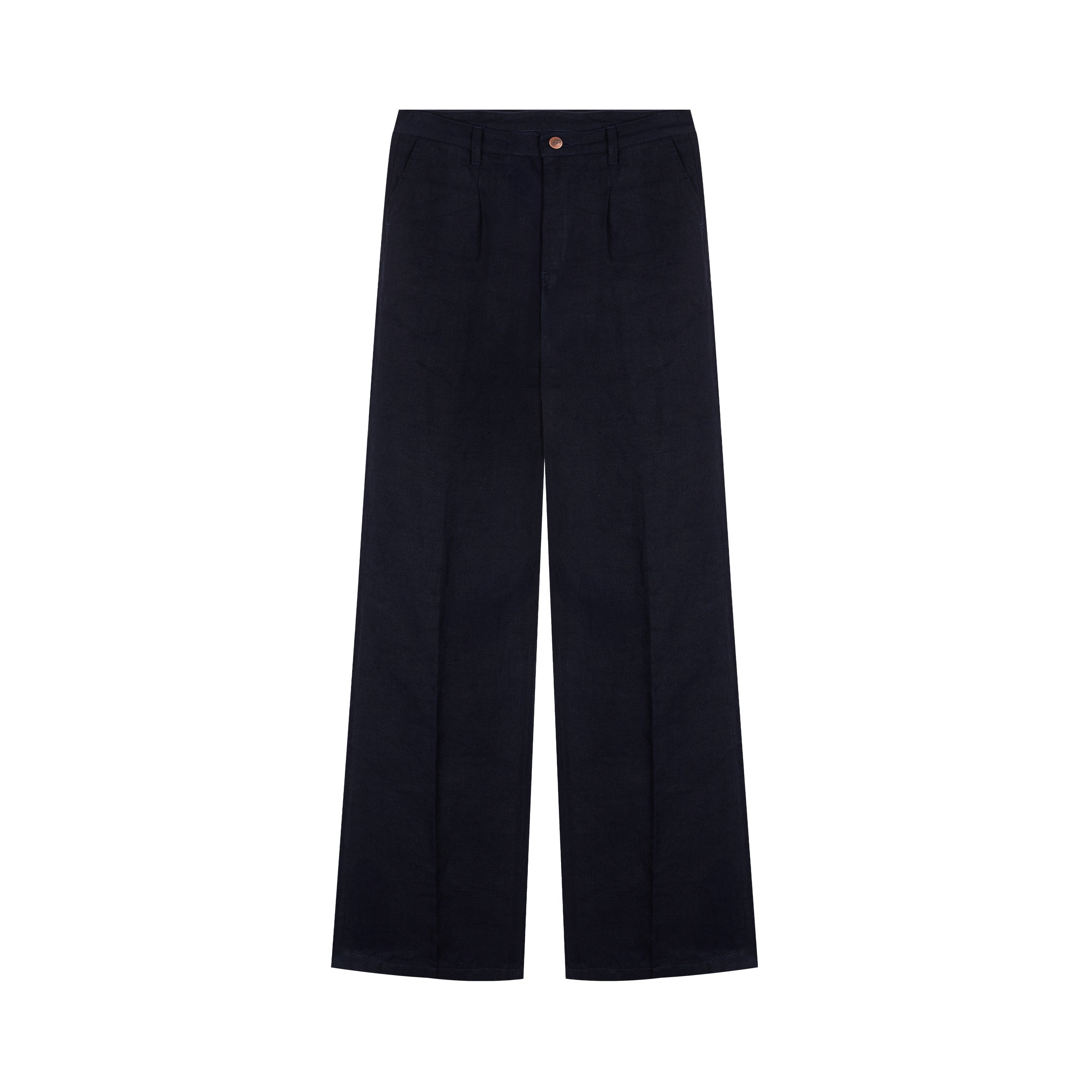 atelier-tuffery-gabi-pantalon-femme-large-taille-haute-lin-fran-ais-indigo image 1