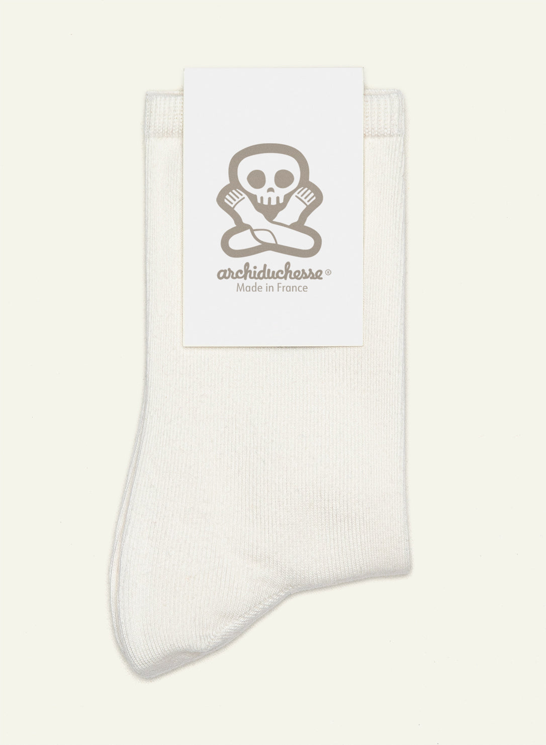 archiduchesse-blanc-mouton-chaussettes-courtes-blanches-unisexe image 7
