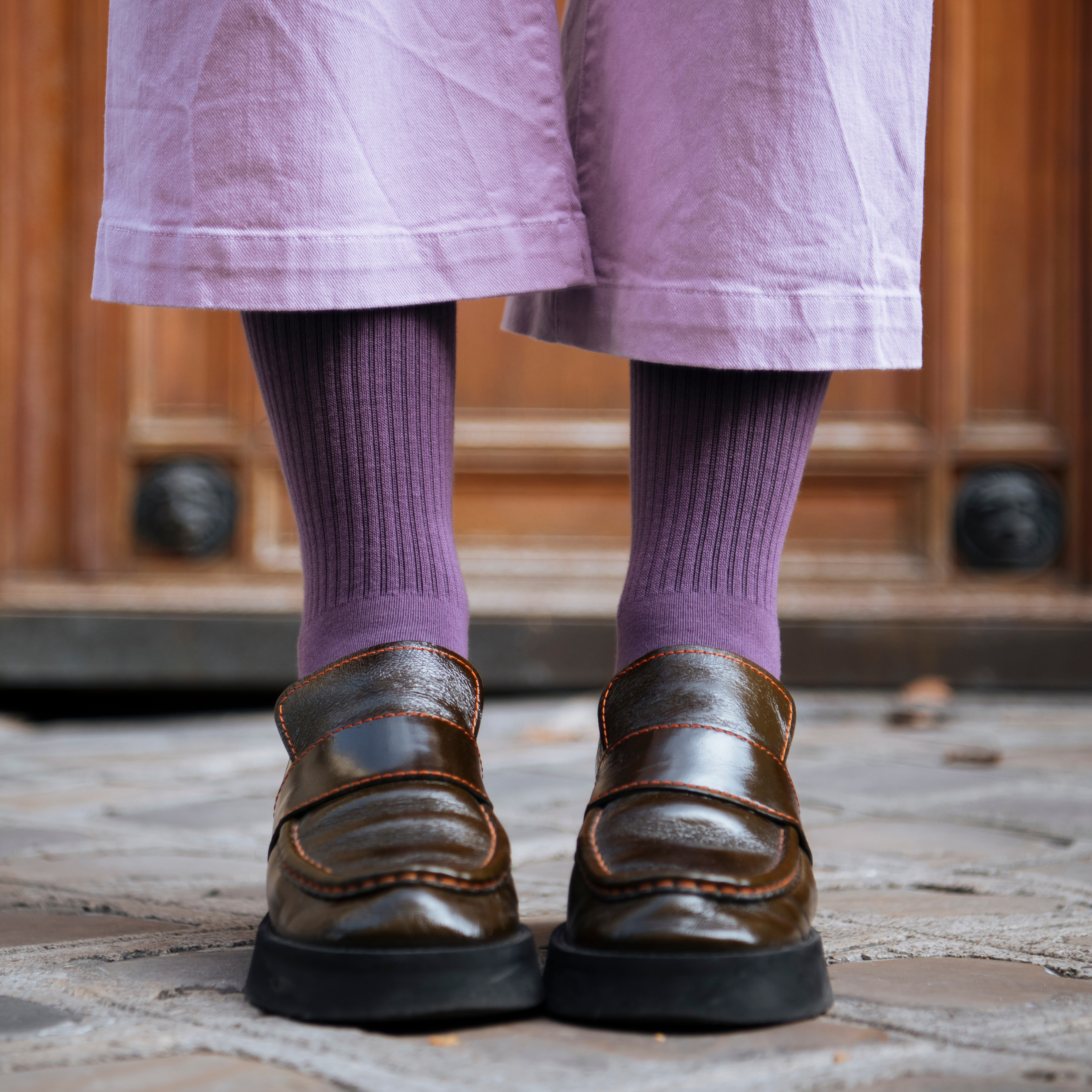 archiduchesse-mauve-m-re-chaussettes-bouclette-courtes image 6