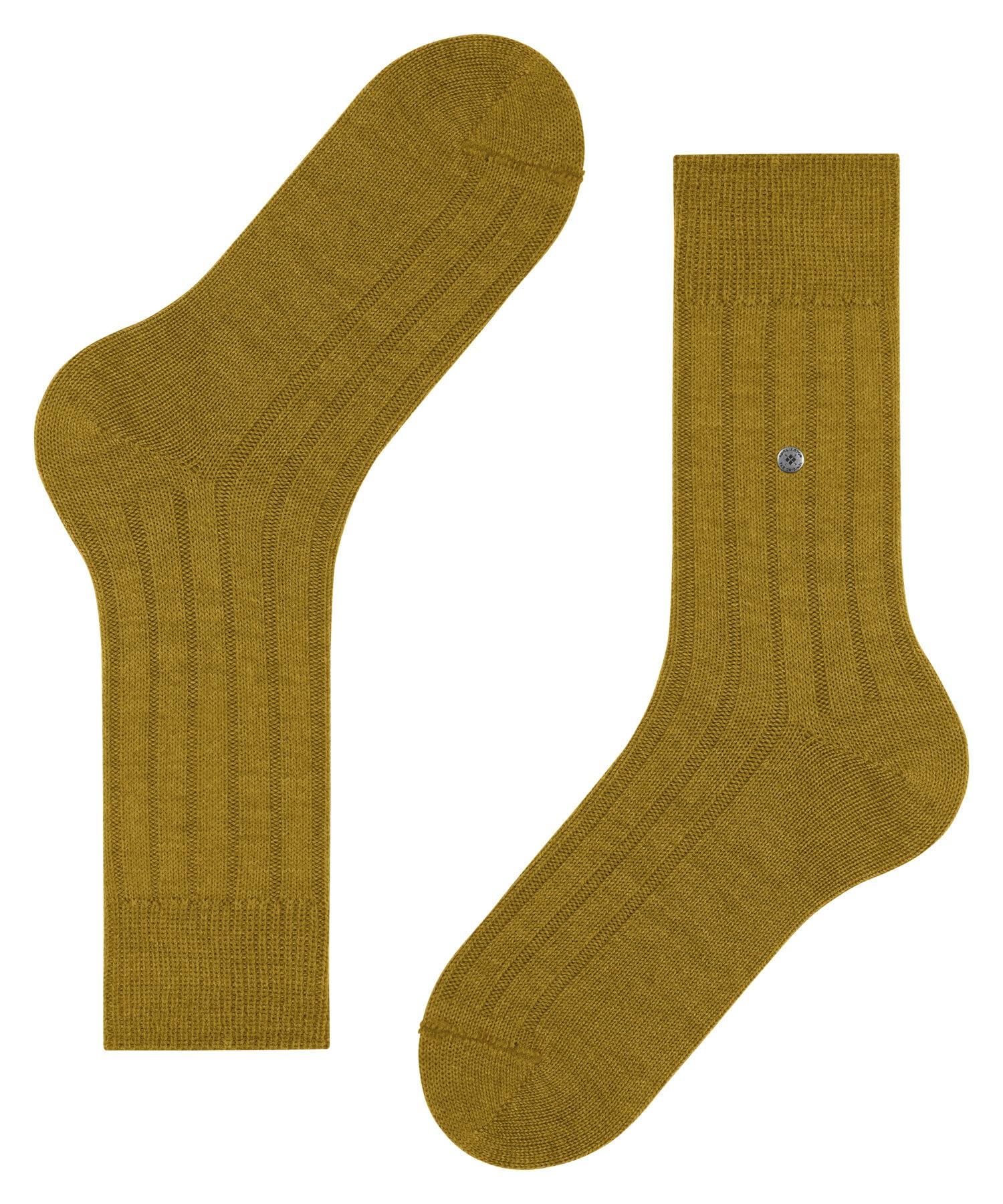 burlington-dover-chaussettes-homme-laine-jaune-moutarde image 5