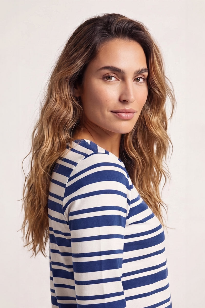 armor-lux-marini-re-femme-manches-3-4-coton-l-ger-4 image 2