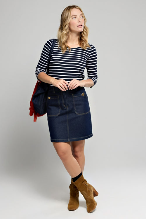 armor-lux-amiral-marini-re-femme-manches-3-4-coton-l-ger-slim image 6