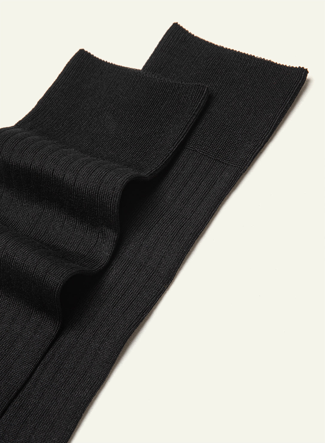 archiduchesse-chaussettes-de-luxe-fil-d-cosse-noir-r-glisse-mi-hautes image 3
