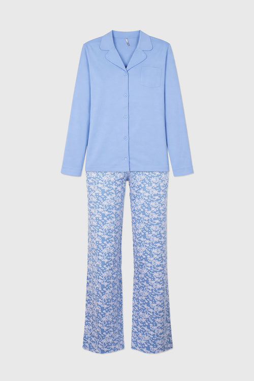 armor-lux-pyjama-femme-chemise-coton-pantalon-motifs image 3