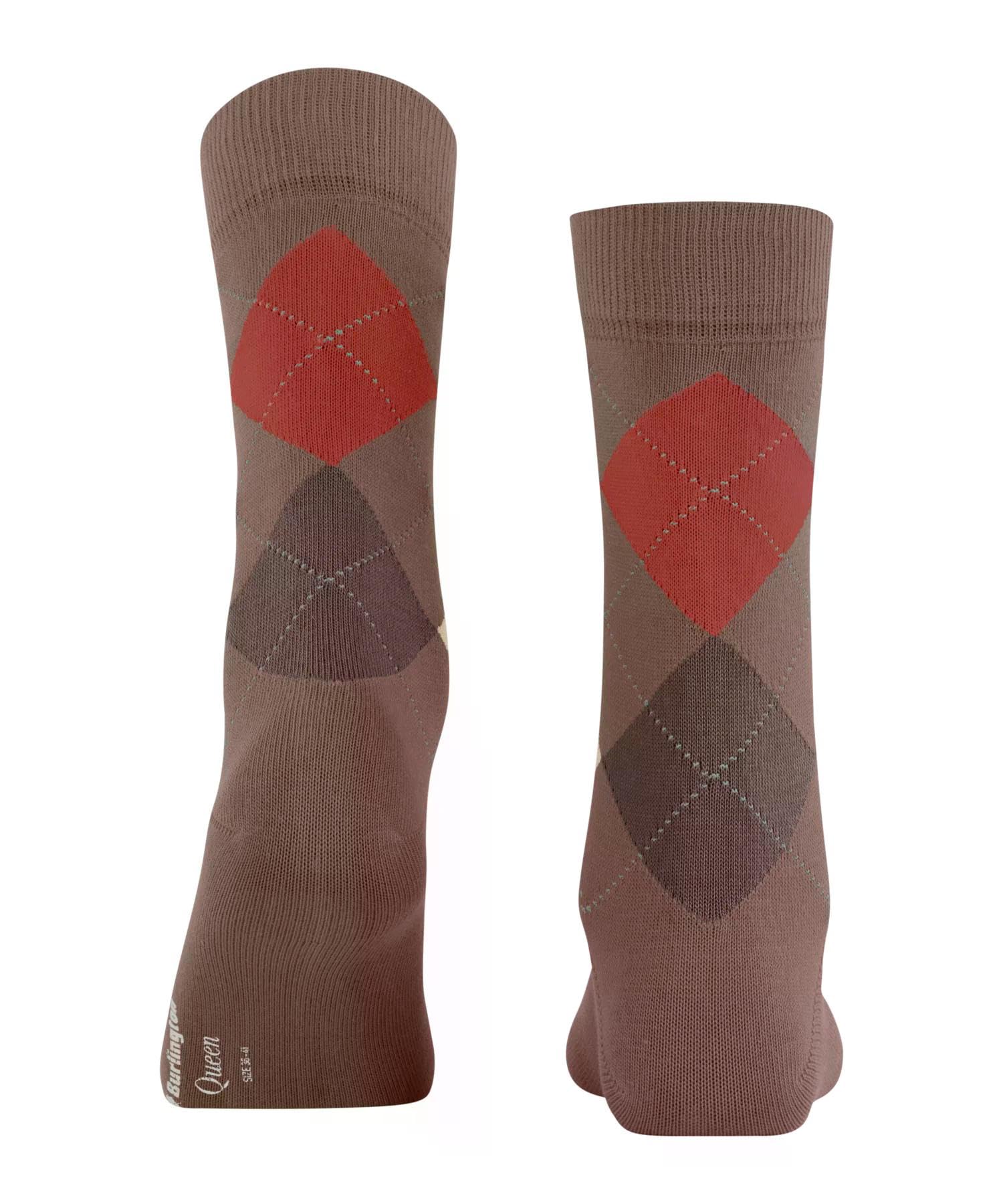 burlington-queen-chaussettes-femme-coton-fantaisie-marron-walnut-5022-36-41 image 2
