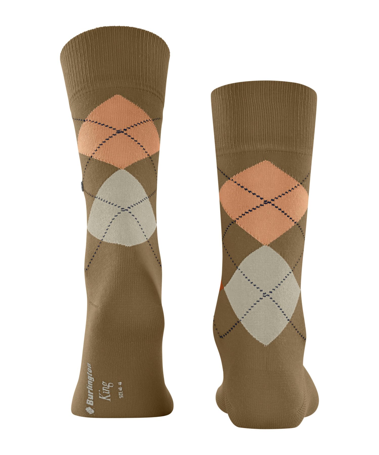 burlington-king-chaussettes-homme-coton-marron-auburn-5153-40-46 image 2