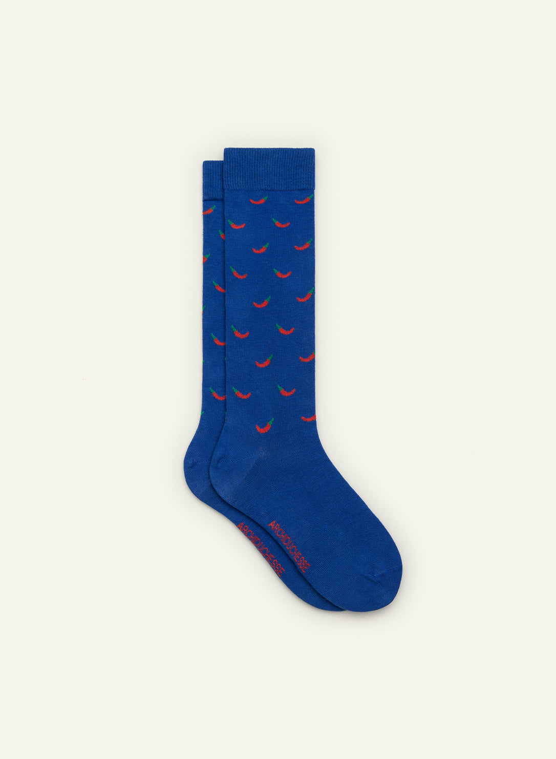 archiduchesse-archi-piquant-bleu-chaussettes-haute-fantaisie-piment-coton image 2