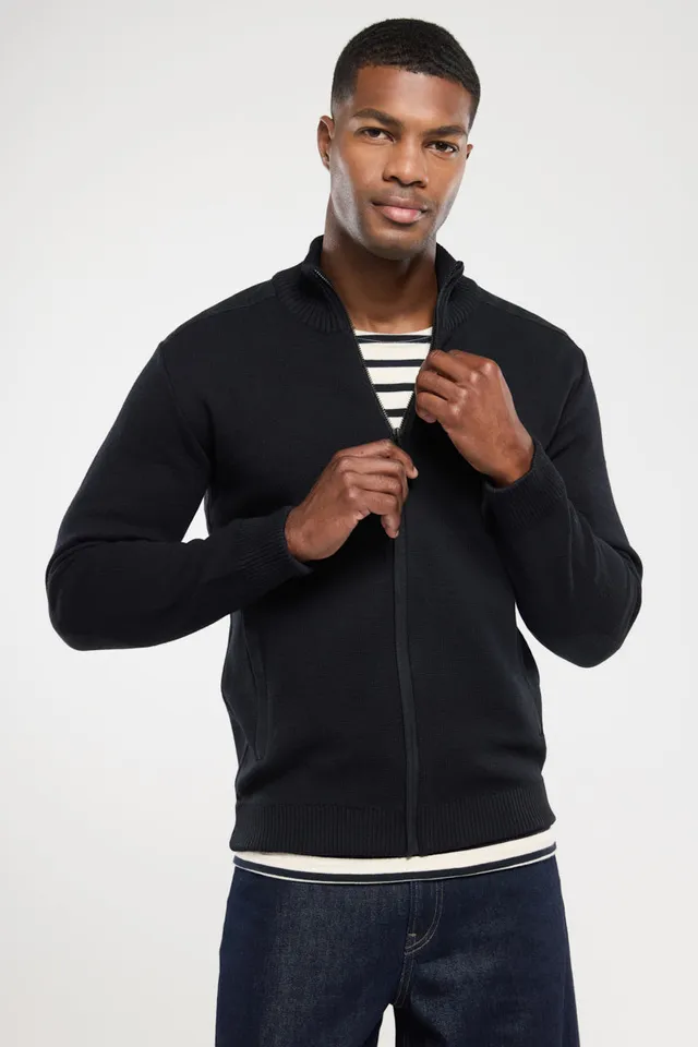 armor-lux-cardigan-homme-zipp-maille-haute-densit image 1